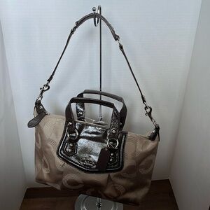 Coach Ashley Dotted OP Art Satchel